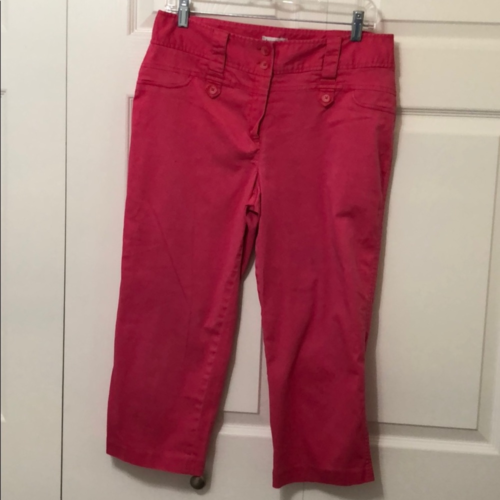 Appraisal Capri  Pants, Bright Pink, Sz 12